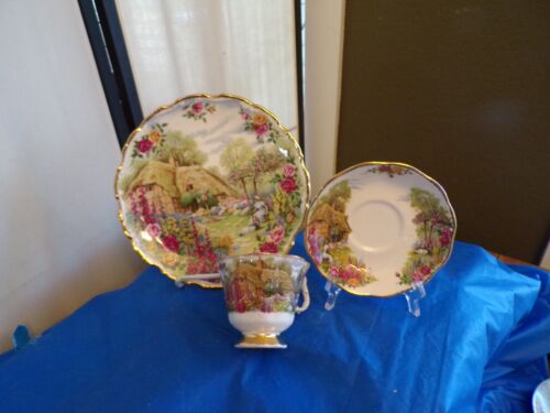 Auswahl Royal Albert Old Country Roses Bone China Teller/Untertasse/Teetasse Trio Set - Bild 59 von 82
