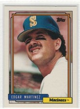 Edgar Martinez  1992 Topps Baseball #553  Mariners