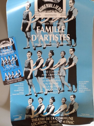 Poster + Programa Original de Famille d'artistes Alfredo Arias & Astor Piazzolla - Picture 2 of 3