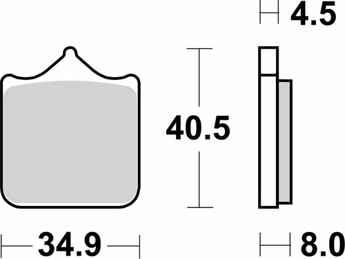 Brembo Sintered Road Brake Pads 07BB33SA *2 Pairs* KTM 950 SM R 990 Super Duke - Picture 3 of 3