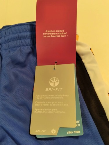BOY'S Dri Fit AIR JORDAN SHORTS - Blue & Black - Size 4 XS - NEW w Tags! - Picture 6 of 17