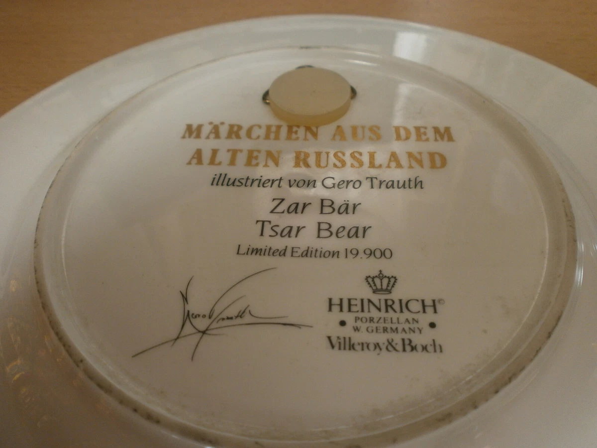 Märchen aus dem alten Russland Zar Bär Limited Editon Heinrich Porzellan