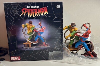 SPIDER-MAN VS DOCTOR OCTOPUS : MARVEL LTD STATUE BOXED HAMILTON FIGHT SCENE