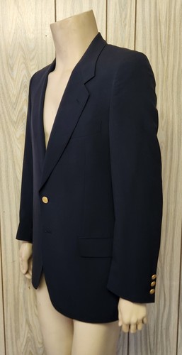 Valentino men's blazer 40R navy gold buttons vintage 1990s - Picture 2 of 11