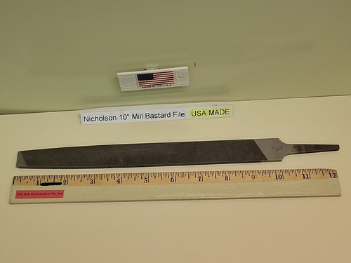 Nicholson 10" Flat Mill Bastard File 08642 21839 Made in USA - Picture 7 of 9