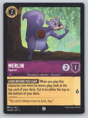 Disney Lorcana - Merlin - Squirrel 54/204 - Floodborn -z36