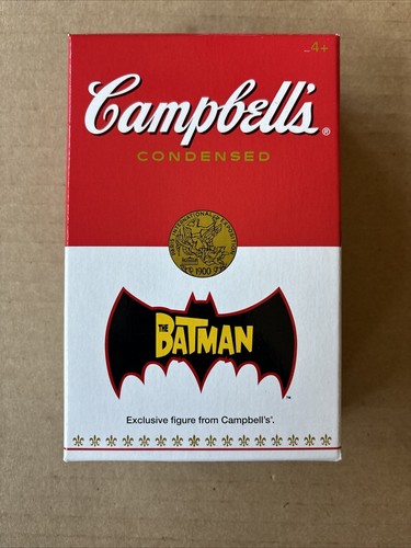 CAMPBELL'S SOUP MAIL-AWAY EXCLUSIVE THE BATMAN FIGURE (MIB) animato WB - Foto 7 di 9