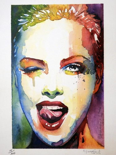 CASOTTO PORTFOLIO WATEREROTIC GIRLS 2 CON DISEGNO ORIGINALE - Picture 2 of 13