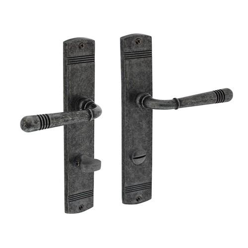 Manija de puerta pulsador de puerta manija de ventana gris antiguo conjunto de letreros largos macizo Zamak - Imagen 7 de 20