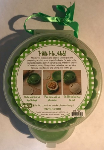 Tovolo - Petite Pie Mold + Case & Recipes - Green Apple - Brand New - Picture 5 of 5