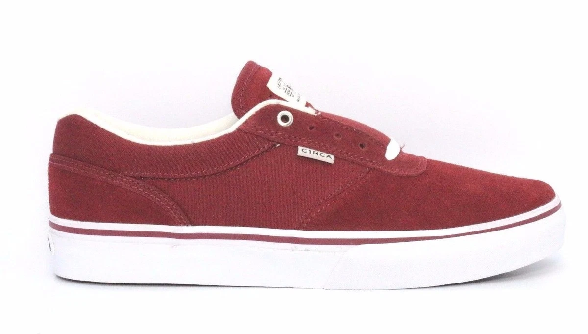 CIRCA 100142-BRWH GRAVETTE Mn's (M) Brick/White Suede Skate Shoes