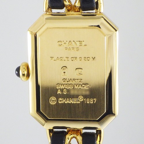 CHANEL Watch Premiere M H0001 Black Dial Gold-plated Metal Leather Quartz - Picture 4 of 9