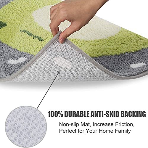 Badematte niedlicher Duschvorleger, Luxus zotteliger kleiner Frosch 2 Fuß 7 Zoll x 1 Fuß 8 Zoll (rechteckig) - Bild 8 von 8