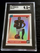 2021 OPTIC JA'MARR CHASE RATED ROOKIE VARIATION #207 SGC GRADED 9.5 MT+