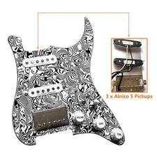 HSS Prewired Loaded Pickguard 1 Model with Alnico V Humbucker Pickups