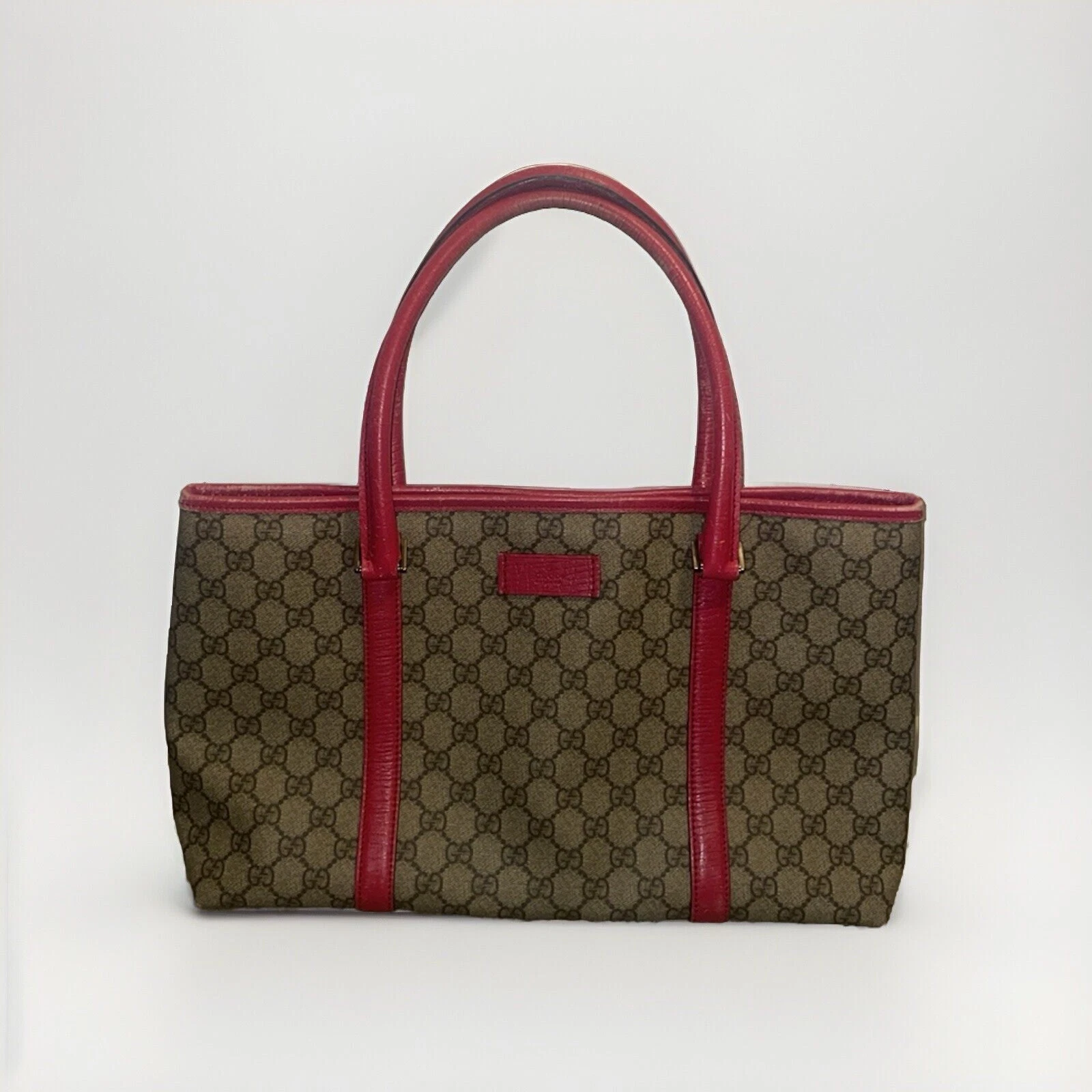 Sac à main bandoulière fourre tout en toile enduite rose vif Gucci