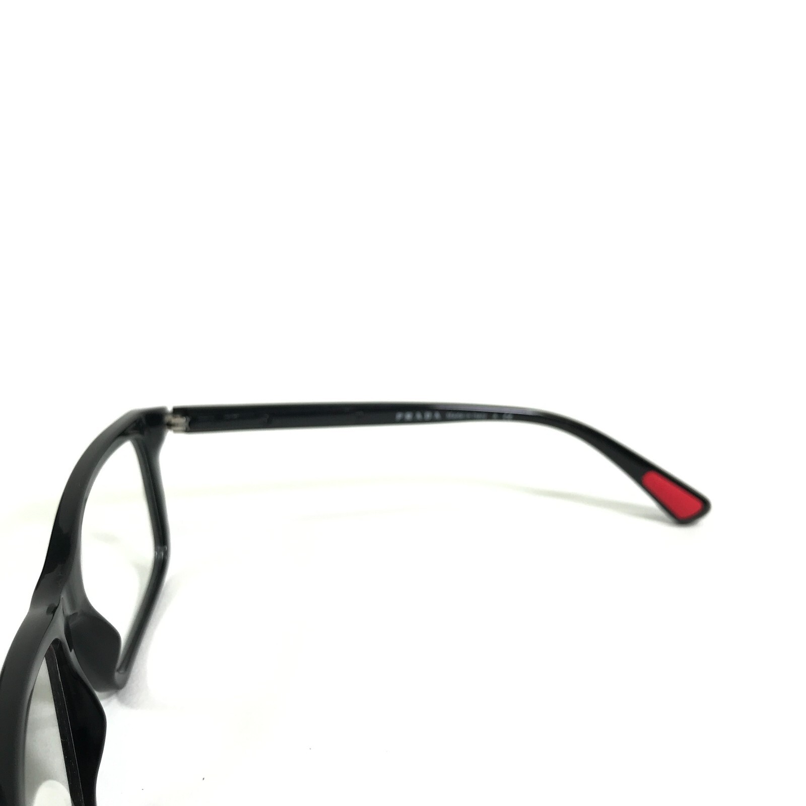 Prada VPS 02C 1AB-1O1 Eyeglasses Frames Black Red Silver ...
