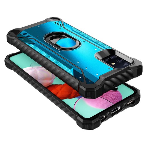 For Samsung Galaxy A51 /5G Case Ring Kickstand Cover + Tempered Glass Protector - Picture 7 of 58