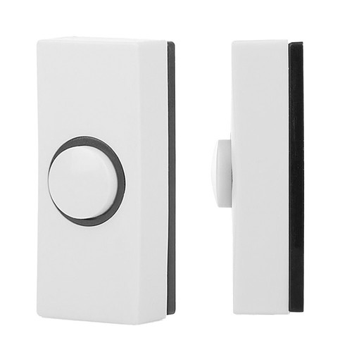 Door Bell Chime Bell Push Press Button White Inserts Wall Plastic Hard Wiring - Picture 1 of 3