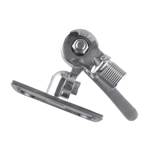 Universal Chrome VHF 1" Antenna Base Marine Dual Axis Mount for Boat RV O - Zdjęcie 2 z 6