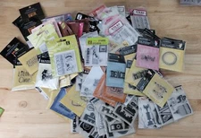Various Brands SMALL ACRYLIC & RUBBER STAMPS Different Themes YOU CHOOSE