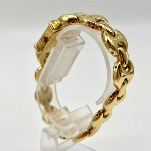 GUCCI Reloj Cambio Cinturón Cuarzo Dorado 1800L Esfera Blanca Mujer Vintage Auténtico - Imagen 13 de 23