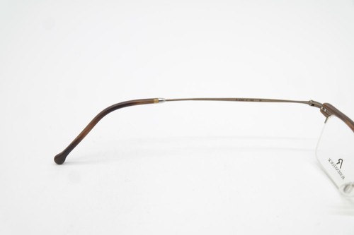 Brille Rodenstock R 4385 Braun Messing Halbrand Brillengestell eyeglasses Neu - Picture 5 of 6