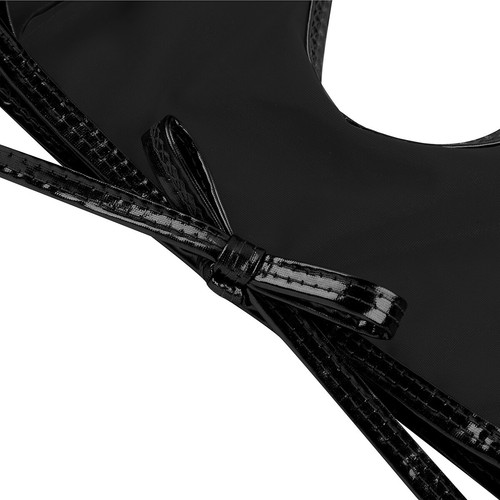 Women Leather Wireless Bra Tops Unlined No Padded Cutout Shelf Bralette Lingerie - Picture 35 of 35