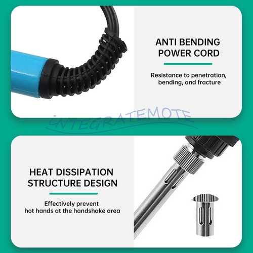 80W Electric Soldering Iron Welding Gun Tool Kit Solder Wire Desoldering Pump US - Picture 9 of 17
