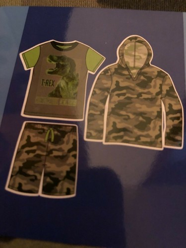 Saint Eve Kids 3pc Pajama Sets Hoodie Camouflage, T Rex, Unicorn 5-6, 7-8, 10-12 - Picture 28 of 34