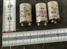 LOT OF 3 FS-25 Fluorescent Starters 18W 20W 22W 25W Fluorescent Lamps ideal