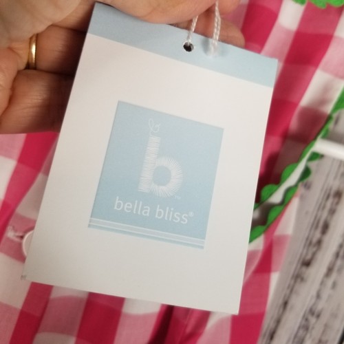 New W/Tags Bella Bliss York Plaid Peter Pan Dress Size 7 Pink Rick Rack New NWT - Picture 6 of 8