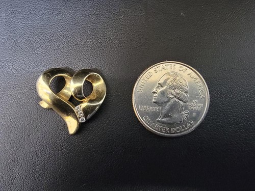 14K Yellow Gold Knotted Heart Pendant 3.05DWT (PKM029744) - Picture 2 of 7