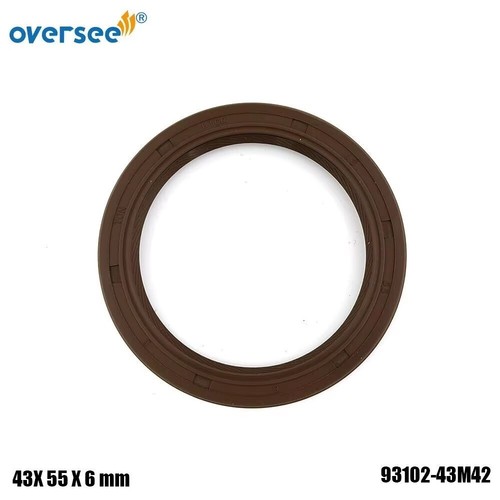 2PCS 93102-43M42 Oil Seal For Yamaha Outboard F 25 - 60HP 4 Stroke 43*55*6mm - Picture 5 of 5
