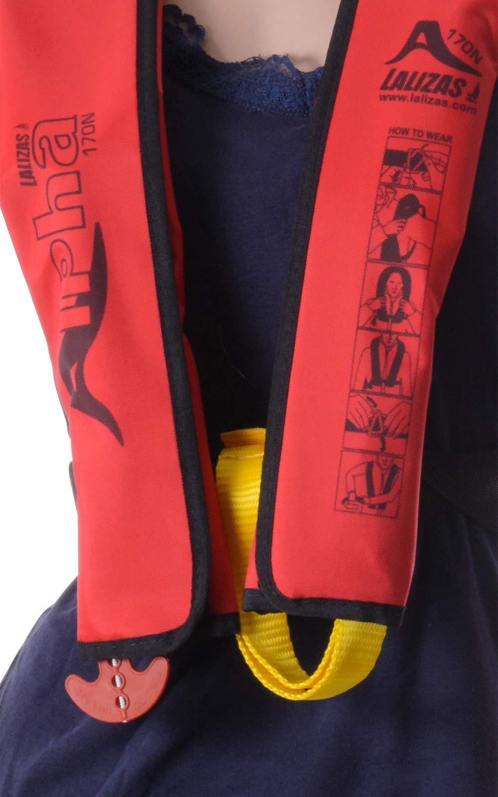 Rettungsweste Lalizas Alpha 170N Kinder manuell & automatisch automatisch & rot 25 - 40 kg 8e19e1 Rettungsweste Lalizas Alpha 170N Kinder manuell & automatisch automatisch & rot 25 - 40 kg 8e19e1