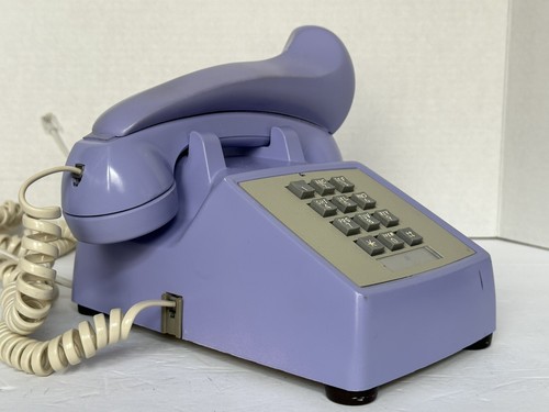 SELTEN 1980 KLINGELANLAGE Western Electric 2500DMG Lavendel Lila Telefon Phone