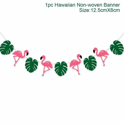 Hawaiian Party Decorations Happy Birthday Banner Summer Flamingo Tropic Balloons - Picture 26 of 34