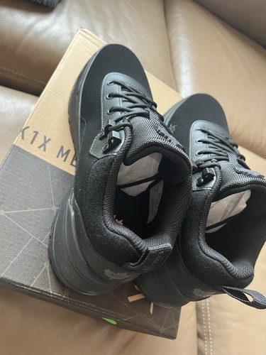 K1X Playhard Mens Philly Run Sneakers Boot Running Hiking Triple Black Sz 10.5 - Picture 4 of 6