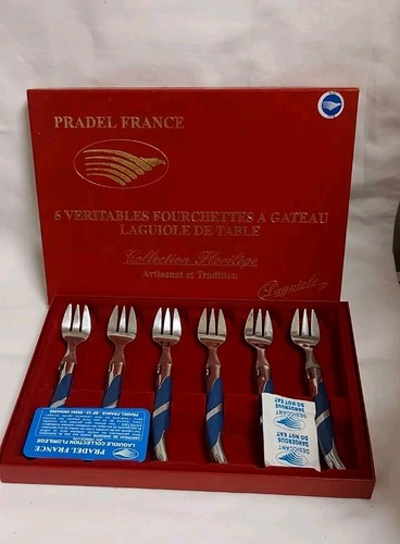 Laguiole Gabeln Pradeln France 6x Stück Florilege Besteck Neu Unbenutzt - Bild 1 von 4