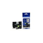 ETICHETTE COMPATIBILI TZ121 TZ-121 (TZE121 / TZE-121) NASTRO LAMINATO NERO SU TR