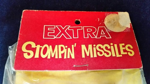 1950s REMPEL Vintage EXTRA STOMPIN' Air ROCKET Toy Space ATOMIC Missile NIP - Picture 7 of 8