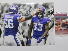 Garrett Bradbury Signed 8x10 Photo W/ Dalvin Cook  Minnesota Vikings JSA White