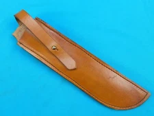 Custom Well Made Large Bowie Fighting Knife Leather Sheath Scabbard