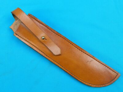 Custom Well Made Large Bowie Fighting Knife Leather Sheath Scabbard