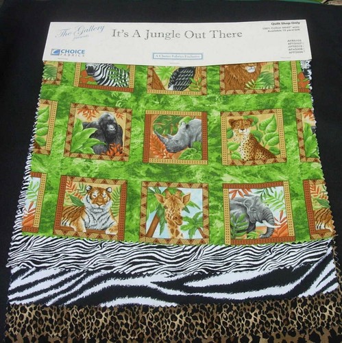 Vintage Fabric Samples Hawaiian and Jungle Themes - Picture 7 of 10