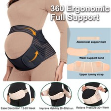 PREGNANCY MATERNITY BELT LUMBAR BACK SUPPORT BAND WAIST BELLY BUMP BRACE STRAP