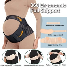 PREGNANCY MATERNITY BELT LUMBAR BACK SUPPORT BAND WAIST BELLY BUMP BRACE STRAP