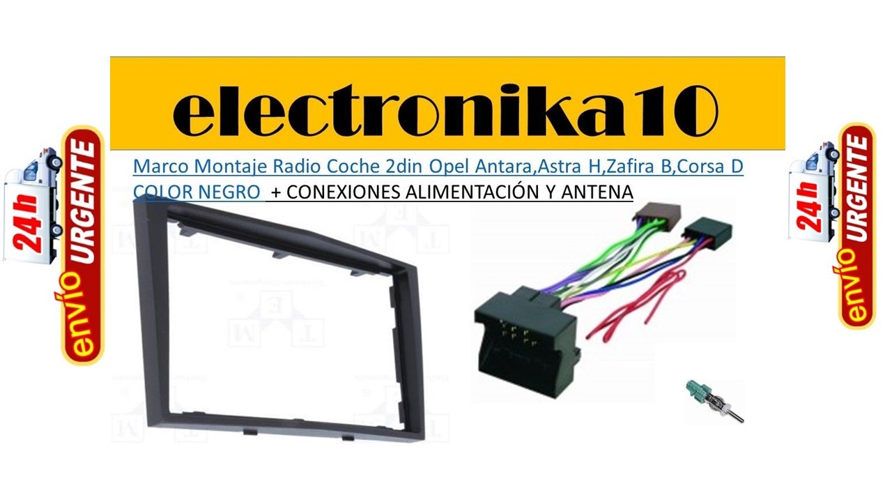 24hrs envio Marco Montaje Radio 2din Opel Antara,Astra H,Zafira B,Corsa D, NEGRO