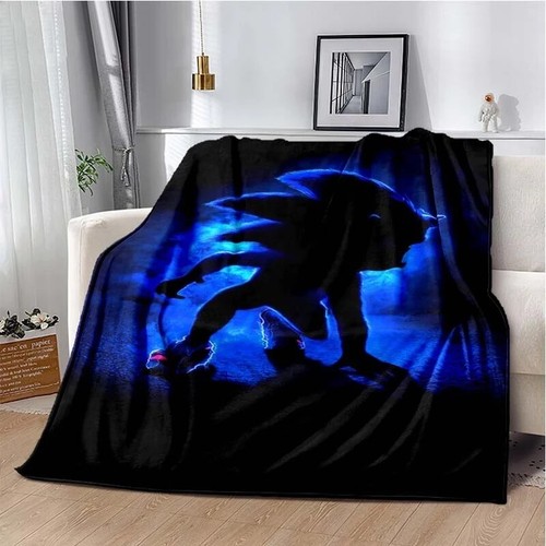 Sonic the Hedgehog cartoon children's bedroom decoration blanket living room - Picture 8 of 9