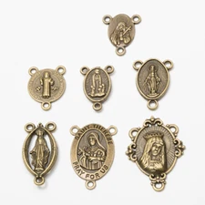 3 Hole Alloy Charm religious DIY Jewelry Pendant 100pcs/lot